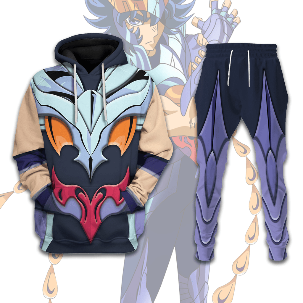 CustomsPig Phoenix Ikki Omega Saint Seiya Costume Hoodie Sweatshirt T-Shirt Tracksuit - DucG