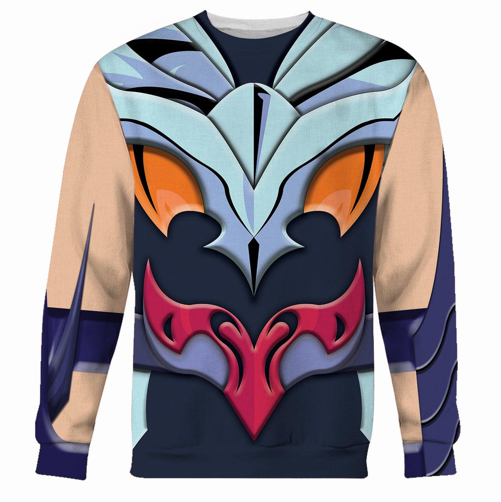 CustomsPig Phoenix Ikki Omega Saint Seiya Costume Hoodie Sweatshirt T-Shirt Tracksuit - DucG