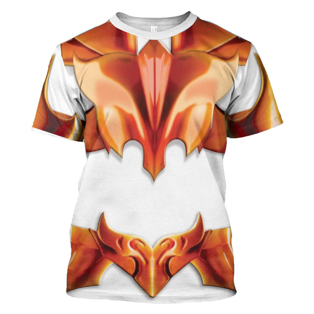 CustomsPig Phoenix Ikki Saint Seiya Costume Hoodie Sweatshirt T-Shirt Tracksuit - DucG