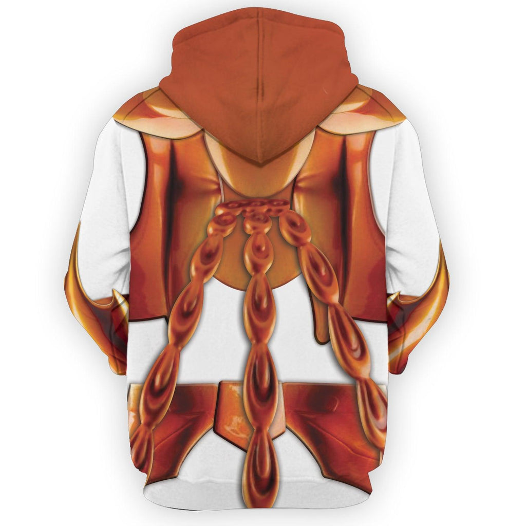 CustomsPig Phoenix Ikki Saint Seiya Costume Hoodie Sweatshirt T-Shirt Tracksuit - DucG