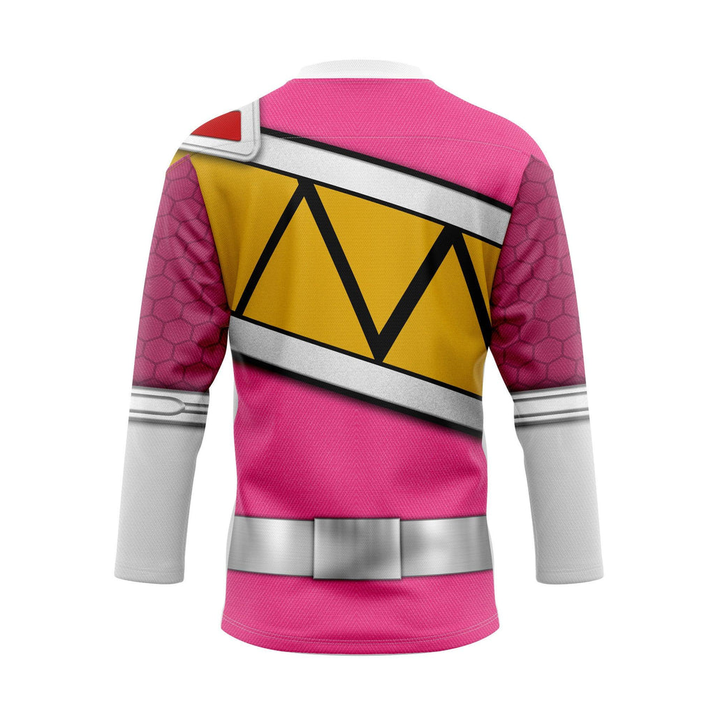  CustomsPig Pink Power Rangers Dino Charge Hockey Jersey -  CustomsPig.com