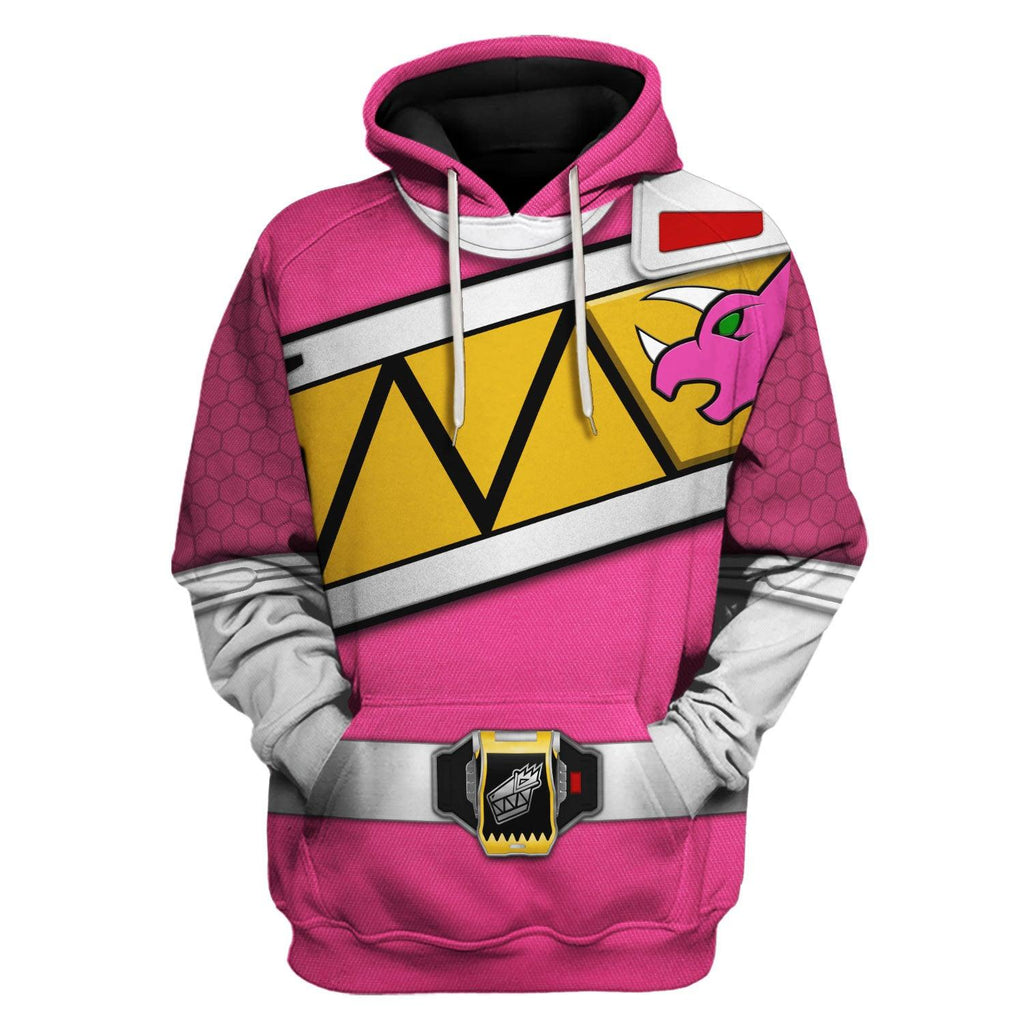  CustomsPig Pink Power Rangers Dino Charge Hoodies Sweatshirt T-shirt Hawaiian Tracksuit -  CustomsPig.com