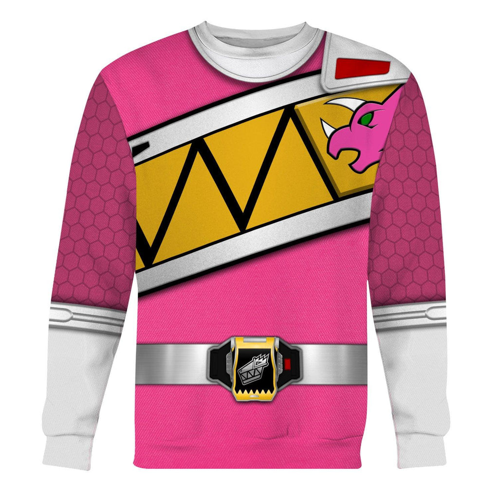  CustomsPig Pink Power Rangers Dino Charge Hoodies Sweatshirt T-shirt Hawaiian Tracksuit -  CustomsPig.com