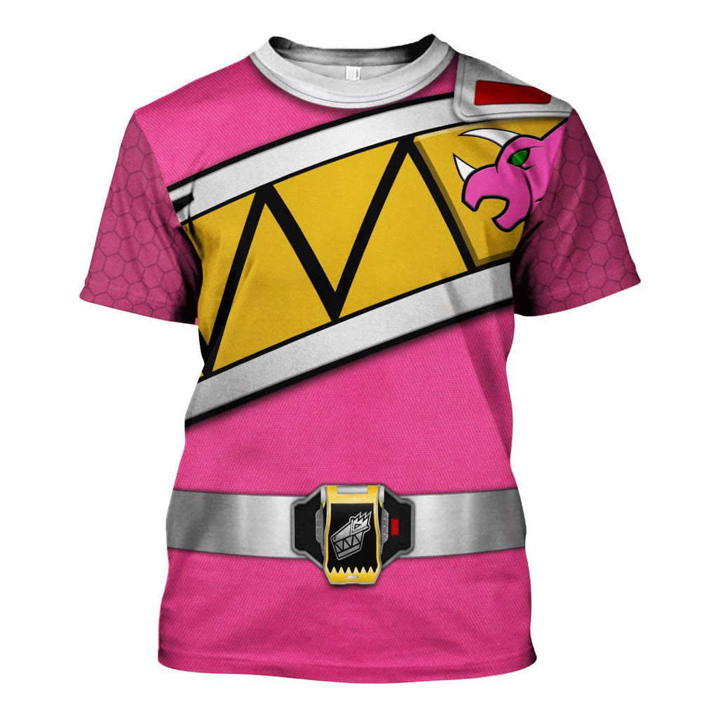  CustomsPig Pink Power Rangers Dino Charge Hoodies Sweatshirt T-shirt Hawaiian Tracksuit -  CustomsPig.com