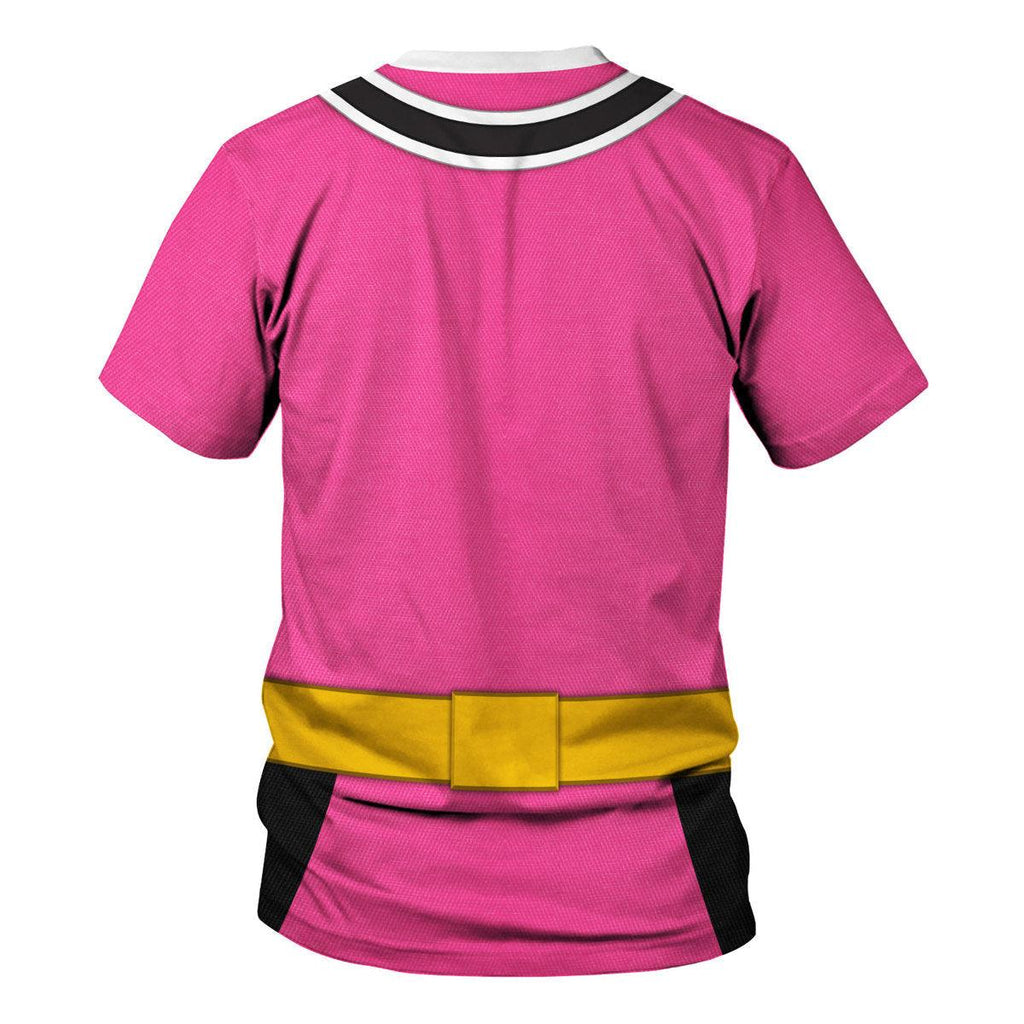 CustomsPig Pink Power Rangers Samurai Hoodies Sweatshirt T-shirt Hawaiian Tracksuit - DucG