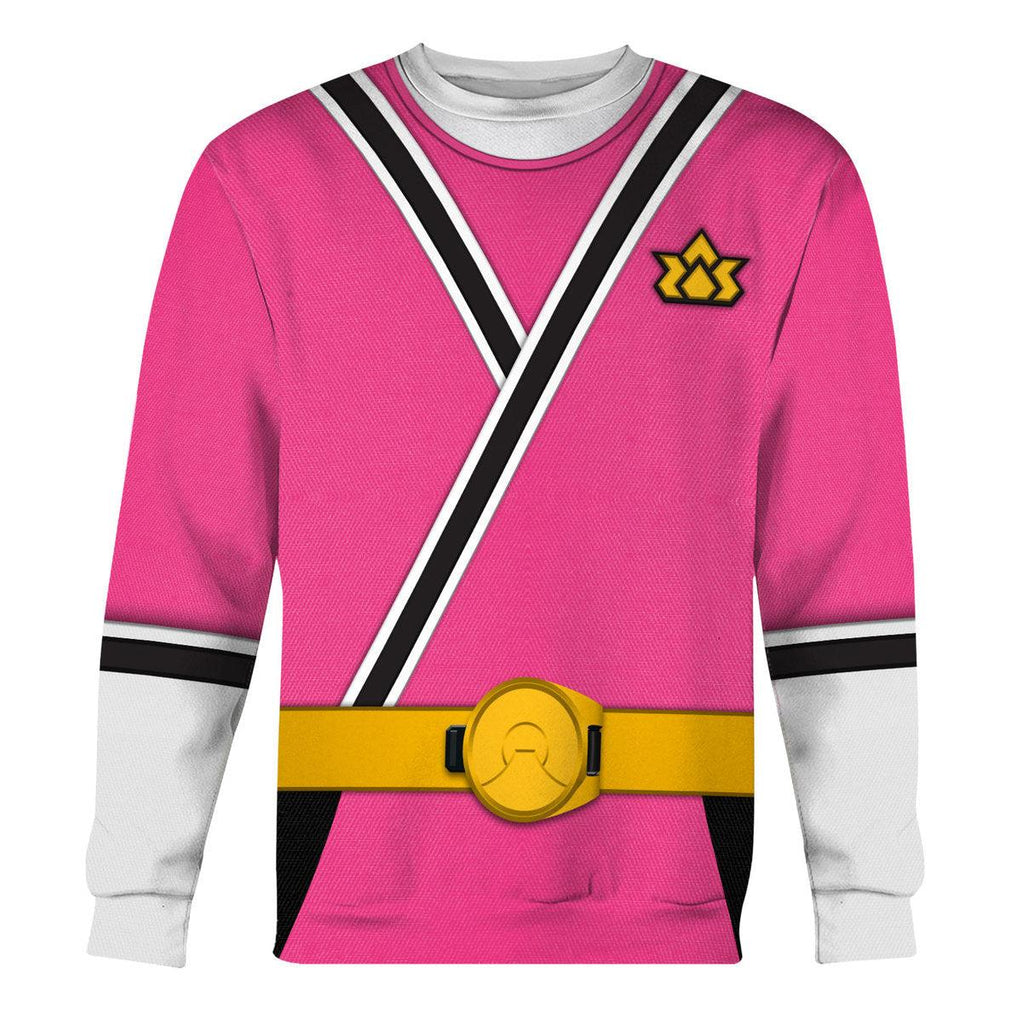 CustomsPig Pink Power Rangers Samurai Hoodies Sweatshirt T-shirt Hawaiian Tracksuit - DucG