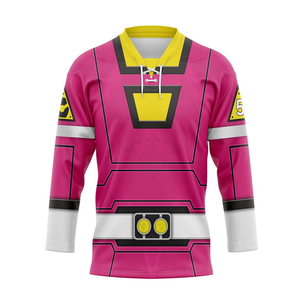  CustomsPig Pink Power Rangers Turbo Hockey Jersey -  CustomsPig.com