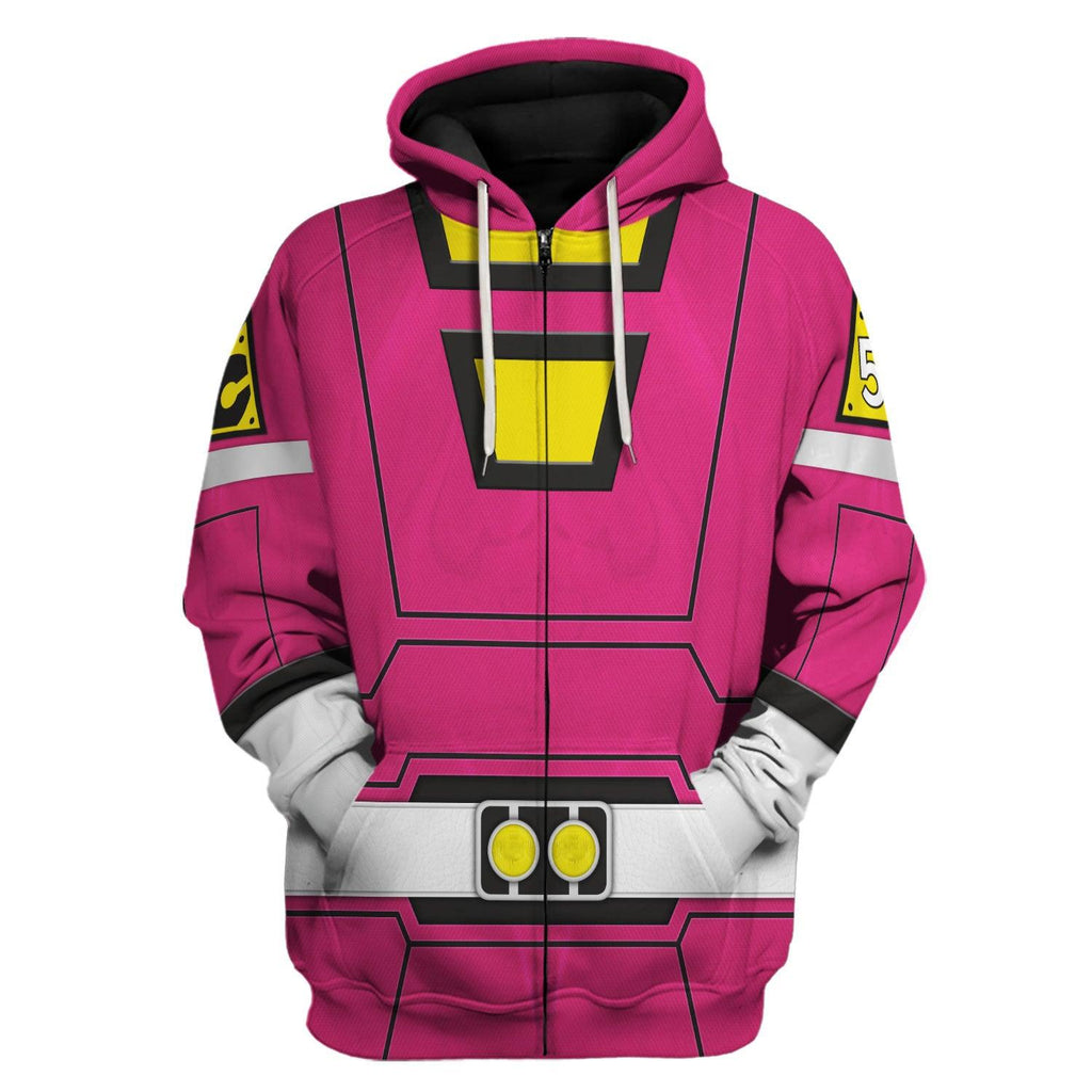  CustomsPig Pink Power Rangers Turbo Hoodies Sweatshirt T-shirt Hawaiian Tracksuit -  CustomsPig.com