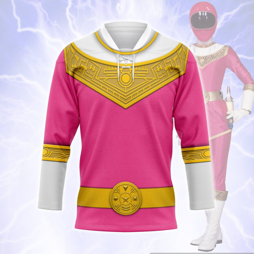  CustomsPig Pink Power Rangers Zeo Hockey Jersey -  CustomsPig.com