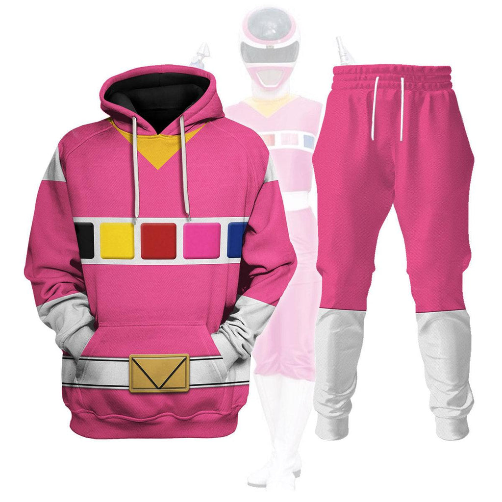 CustomsPig Pink Space Ranger Hoodies Sweatshirt T-shirt Hawaiian Tracksuit - CustomsPig.com