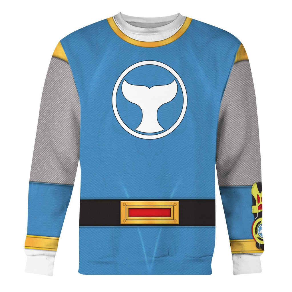  CustomsPig Power Rangers Ninja Storm Blue Ranger Hoodies Sweatshirt T-shirt Hawaiian Tracksuit -  CustomsPig.com