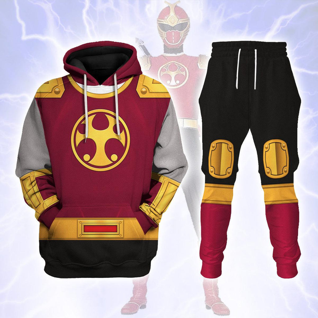  CustomsPig Power Rangers Ninja Storm Crimson Thunder Ranger Hoodies Sweatshirt T-shirt Hawaiian Tracksuit -  CustomsPig.com