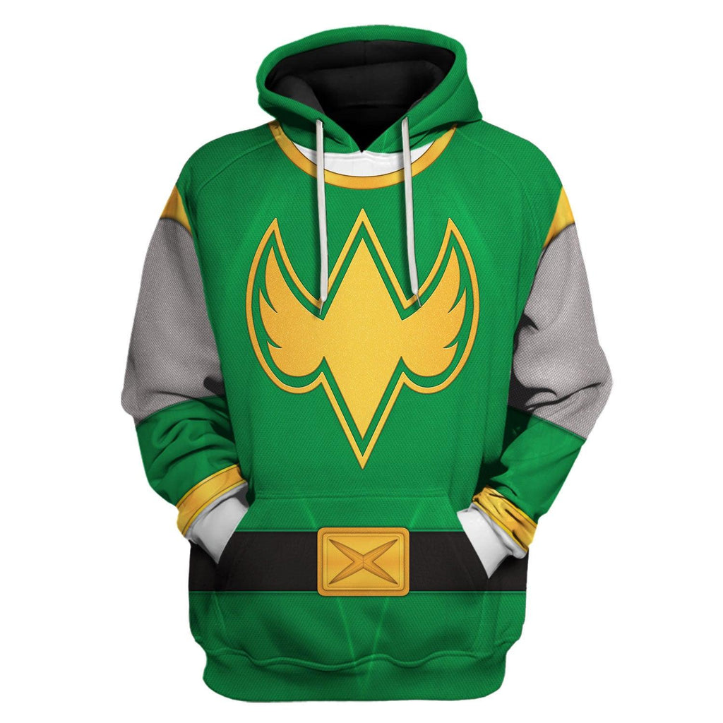  CustomsPig Power Rangers Ninja Storm Green Ranger Hoodies Sweatshirt T-shirt Hawaiian Tracksuit -  CustomsPig.com