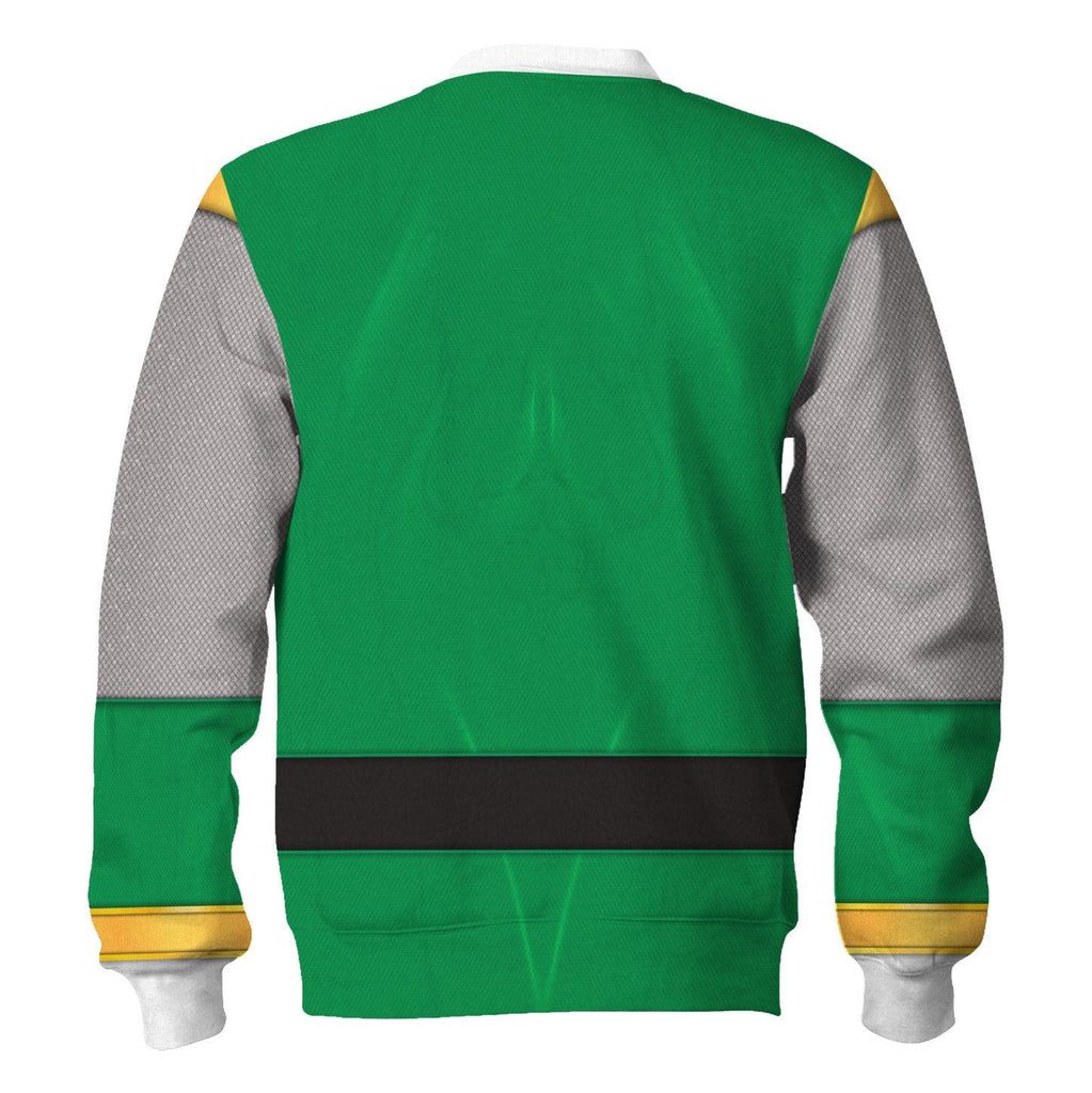  CustomsPig Power Rangers Ninja Storm Green Ranger Hoodies Sweatshirt T-shirt Hawaiian Tracksuit -  CustomsPig.com