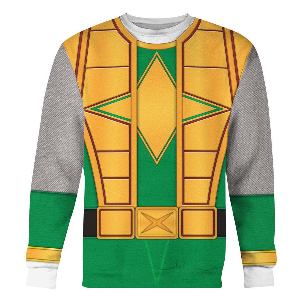  CustomsPig Power Rangers Ninja Storm Green Samurai Ranger Hoodies Sweatshirt T-shirt Hawaiian Tracksuit -  CustomsPig.com