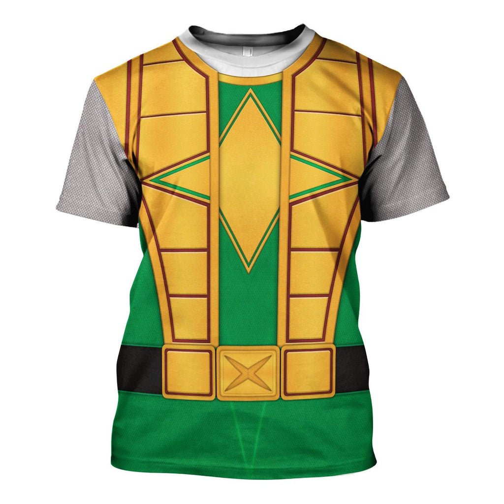  CustomsPig Power Rangers Ninja Storm Green Samurai Ranger Hoodies Sweatshirt T-shirt Hawaiian Tracksuit -  CustomsPig.com