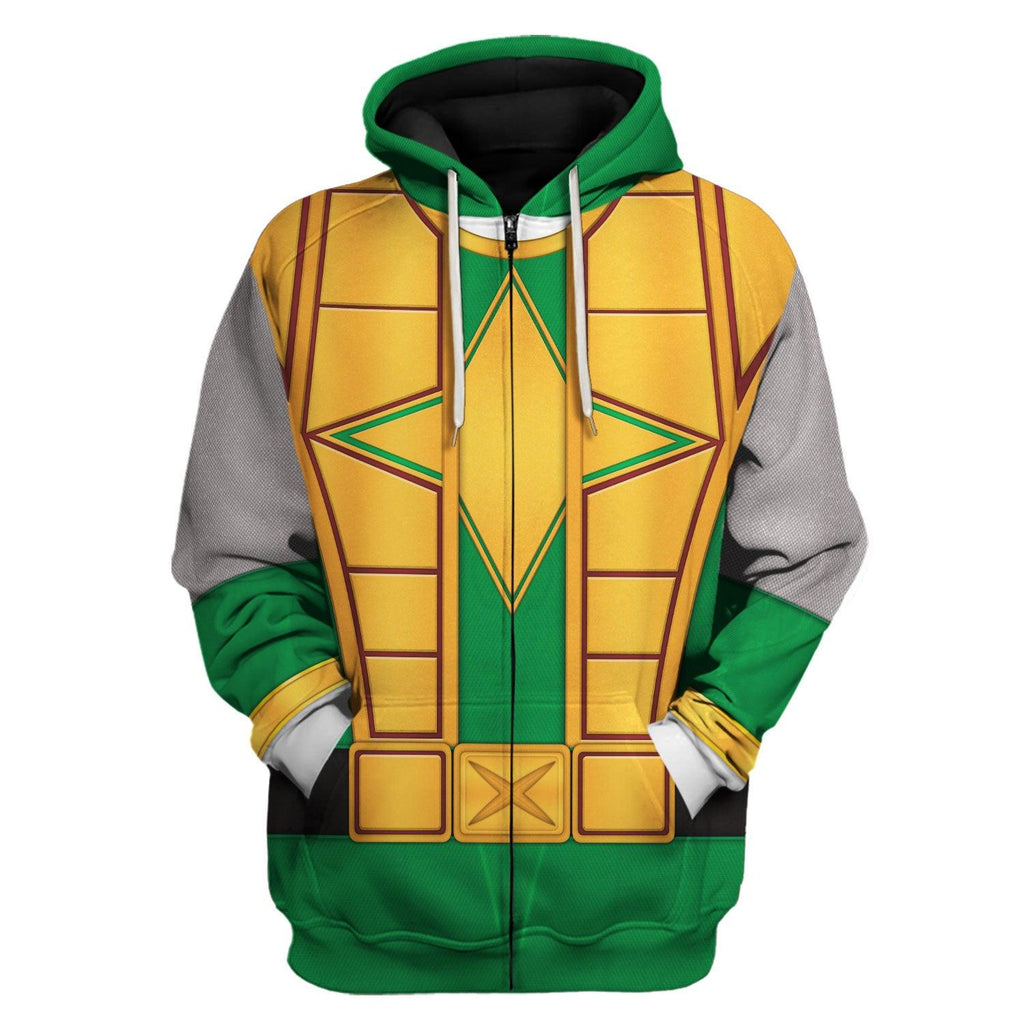  CustomsPig Power Rangers Ninja Storm Green Samurai Ranger Hoodies Sweatshirt T-shirt Hawaiian Tracksuit -  CustomsPig.com