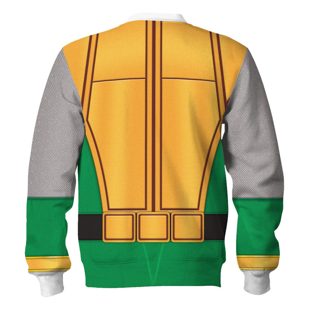  CustomsPig Power Rangers Ninja Storm Green Samurai Ranger Hoodies Sweatshirt T-shirt Hawaiian Tracksuit -  CustomsPig.com