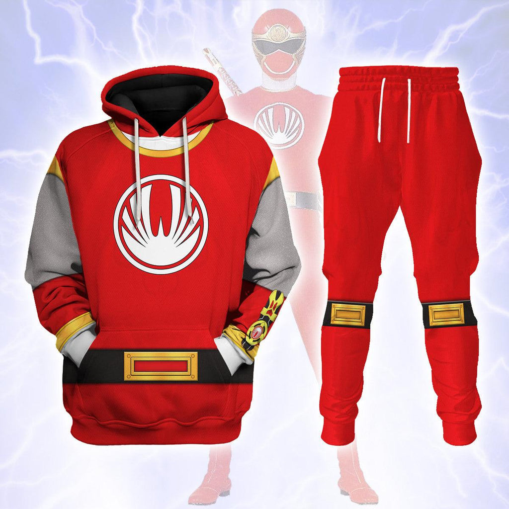  CustomsPig Power Rangers Ninja Storm Red Ranger Hoodies Sweatshirt T-shirt Hawaiian Tracksuit -  CustomsPig.com