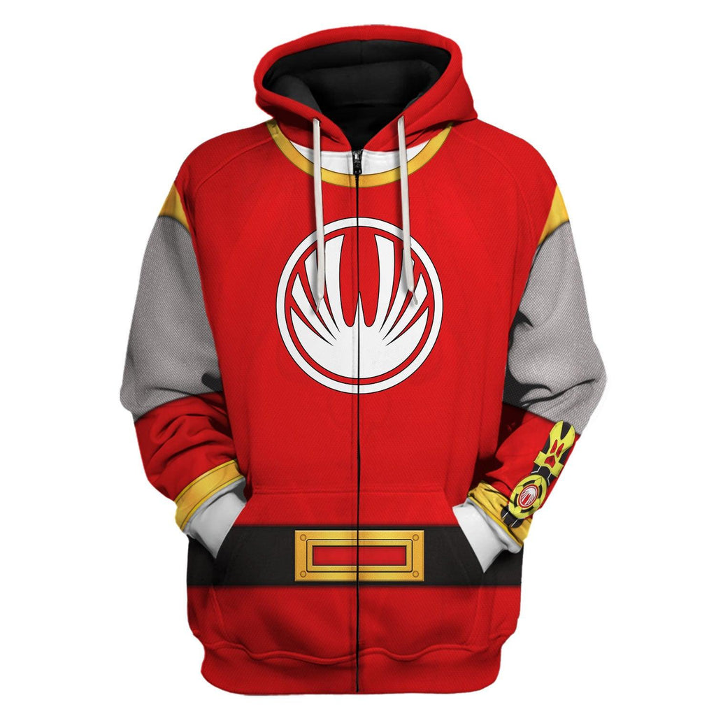  CustomsPig Power Rangers Ninja Storm Red Ranger Hoodies Sweatshirt T-shirt Hawaiian Tracksuit -  CustomsPig.com