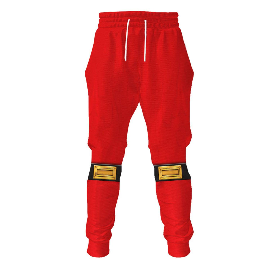  CustomsPig Power Rangers Ninja Storm Red Ranger Hoodies Sweatshirt T-shirt Hawaiian Tracksuit -  CustomsPig.com