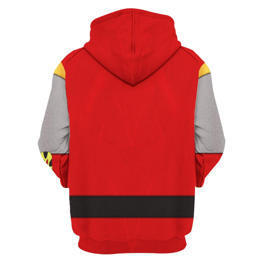  CustomsPig Power Rangers Ninja Storm Red Ranger Hoodies Sweatshirt T-shirt Hawaiian Tracksuit -  CustomsPig.com