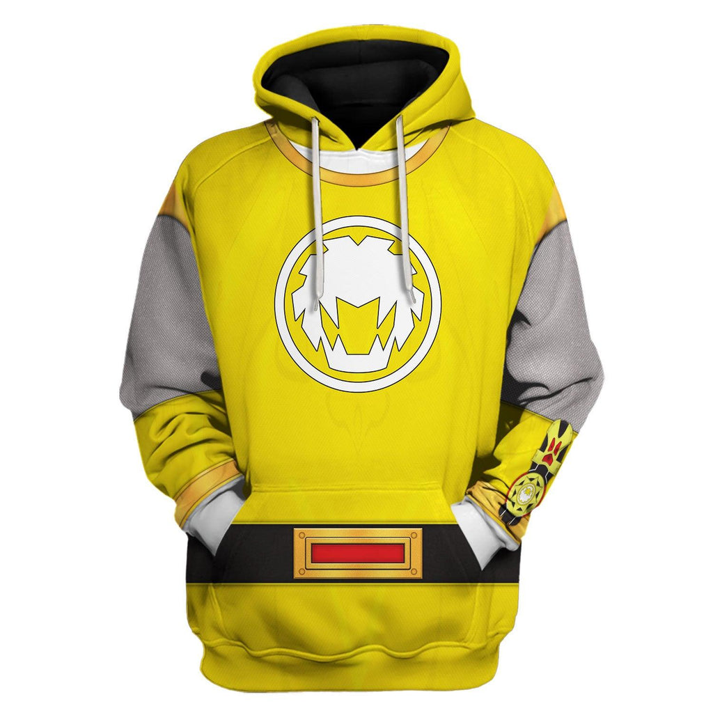  CustomsPig Power Rangers Ninja Storm Yellow Ranger Hoodies Sweatshirt T-shirt Hawaiian Tracksuit -  CustomsPig.com