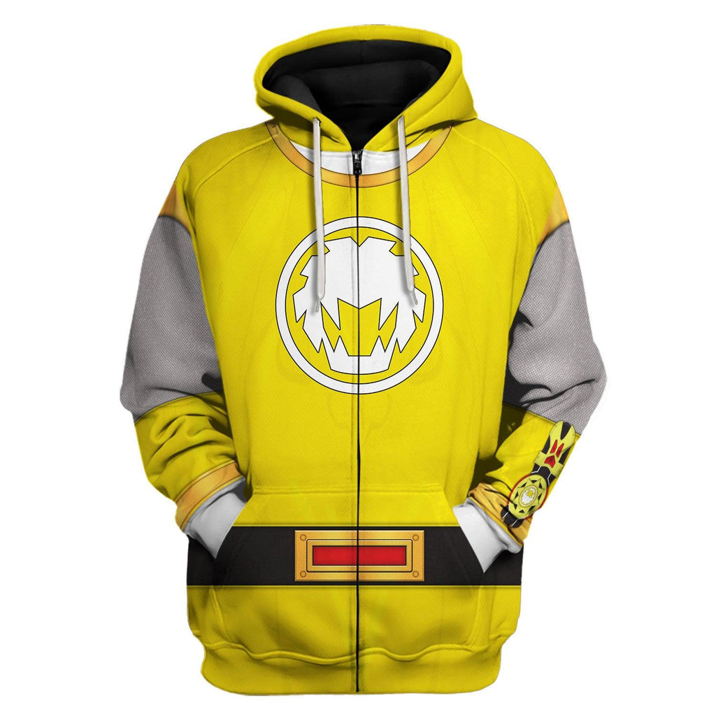  CustomsPig Power Rangers Ninja Storm Yellow Ranger Hoodies Sweatshirt T-shirt Hawaiian Tracksuit -  CustomsPig.com