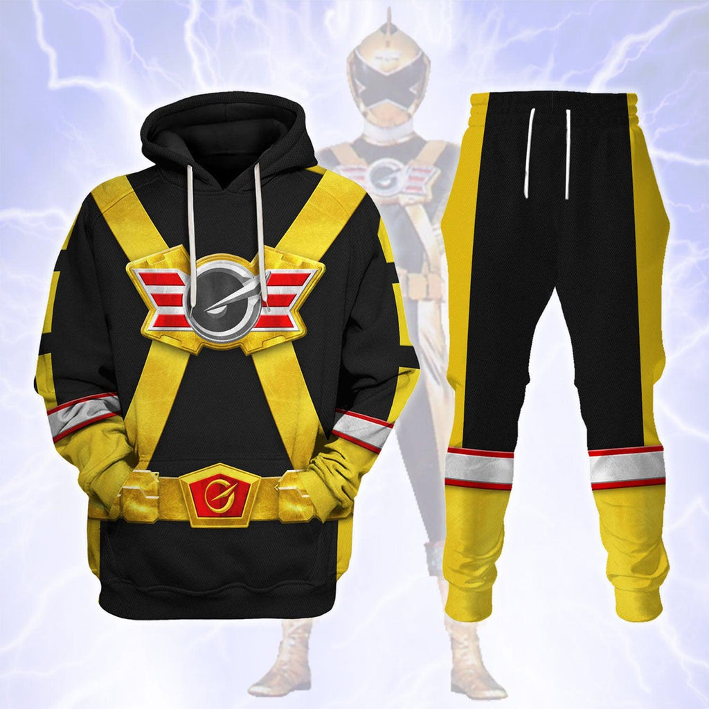 CustomsPig Power Rangers RPM (2009) Gold Costume Hoodie Sweatshirt T-Shirt Tracksuit - CustomsPig.com