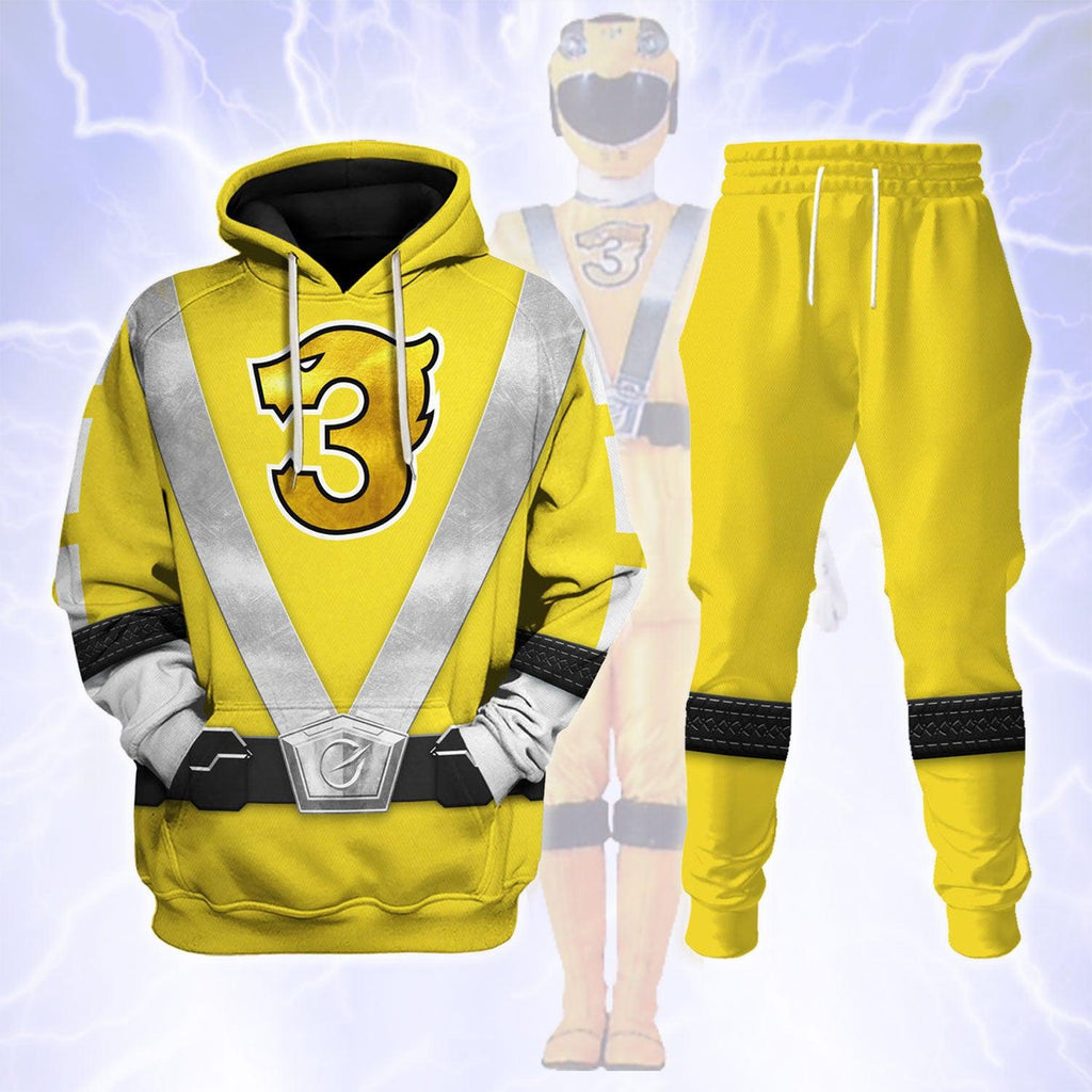 CustomsPig Power Rangers RPM (2009) Yellow Costume Hoodie Sweatshirt T-Shirt Tracksuit - CustomsPig.com