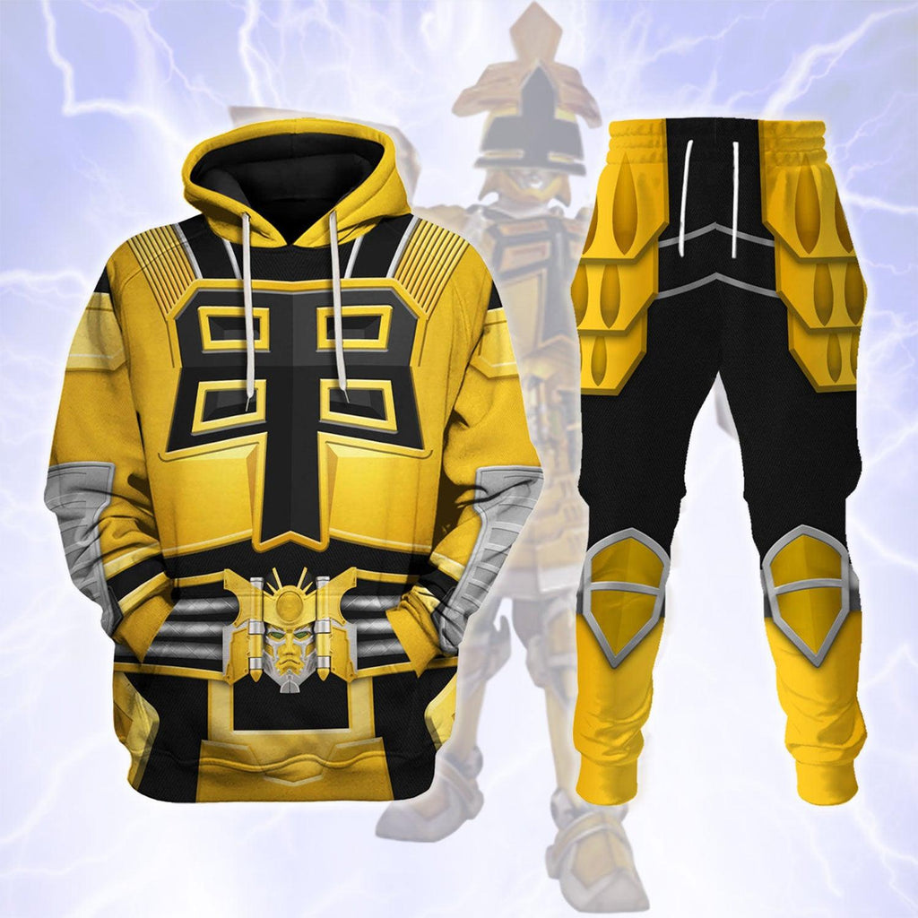 CustomsPig Power Rangers Shogun Yellow Costume Hoodie Sweatshirt T-Shirt Tracksuit - CustomsPig.com