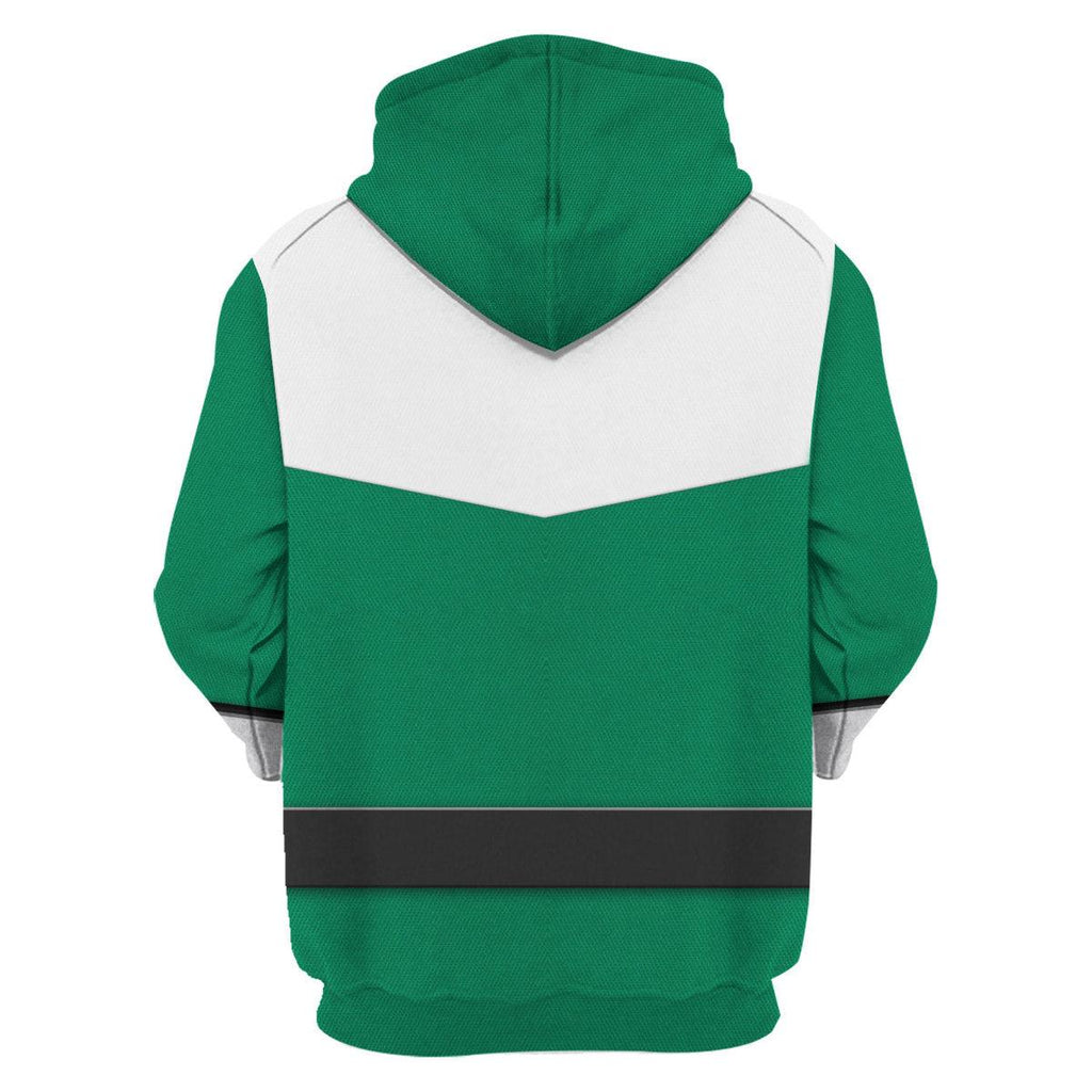 CustomsPig Power Rangers Time Force (2001) Green Hoodies Sweatshirt T-shirt Hawaiian Tracksuit - CustomsPig.com