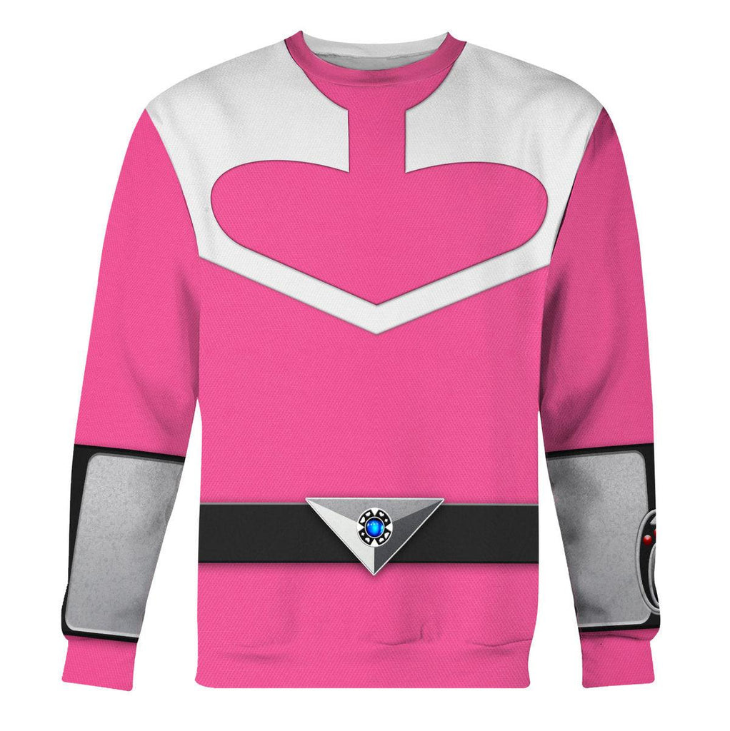 CustomsPig Power Rangers Time Force (2001) Pink Hoodies Sweatshirt T-shirt Hawaiian Tracksuit - CustomsPig.com