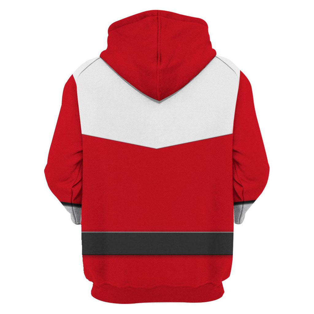 CustomsPig Power Rangers Time Force (2001) Red Hoodies Sweatshirt T-shirt Hawaiian Tracksuit - CustomsPig.com