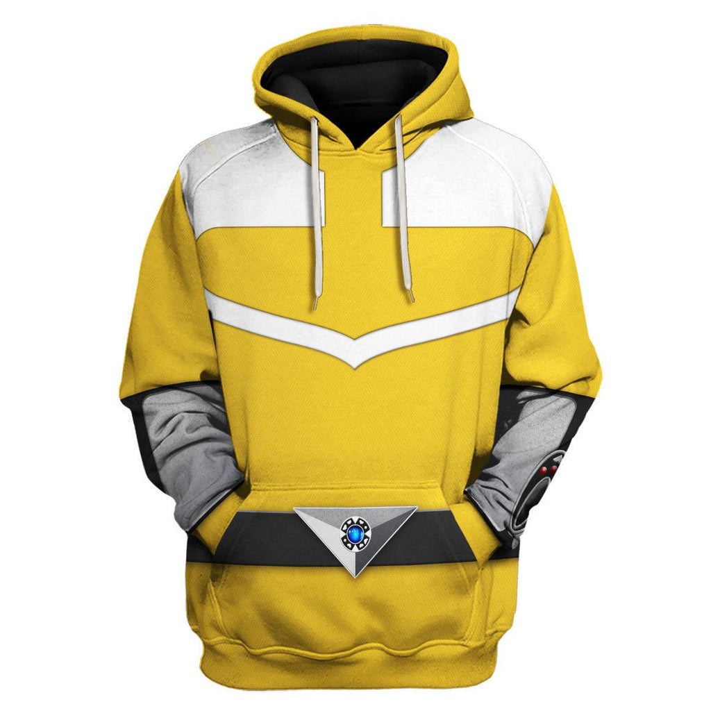 CustomsPig Power Rangers Time Force (2001) Yellow Hoodies Sweatshirt T-shirt Hawaiian Tracksuit - CustomsPig.com