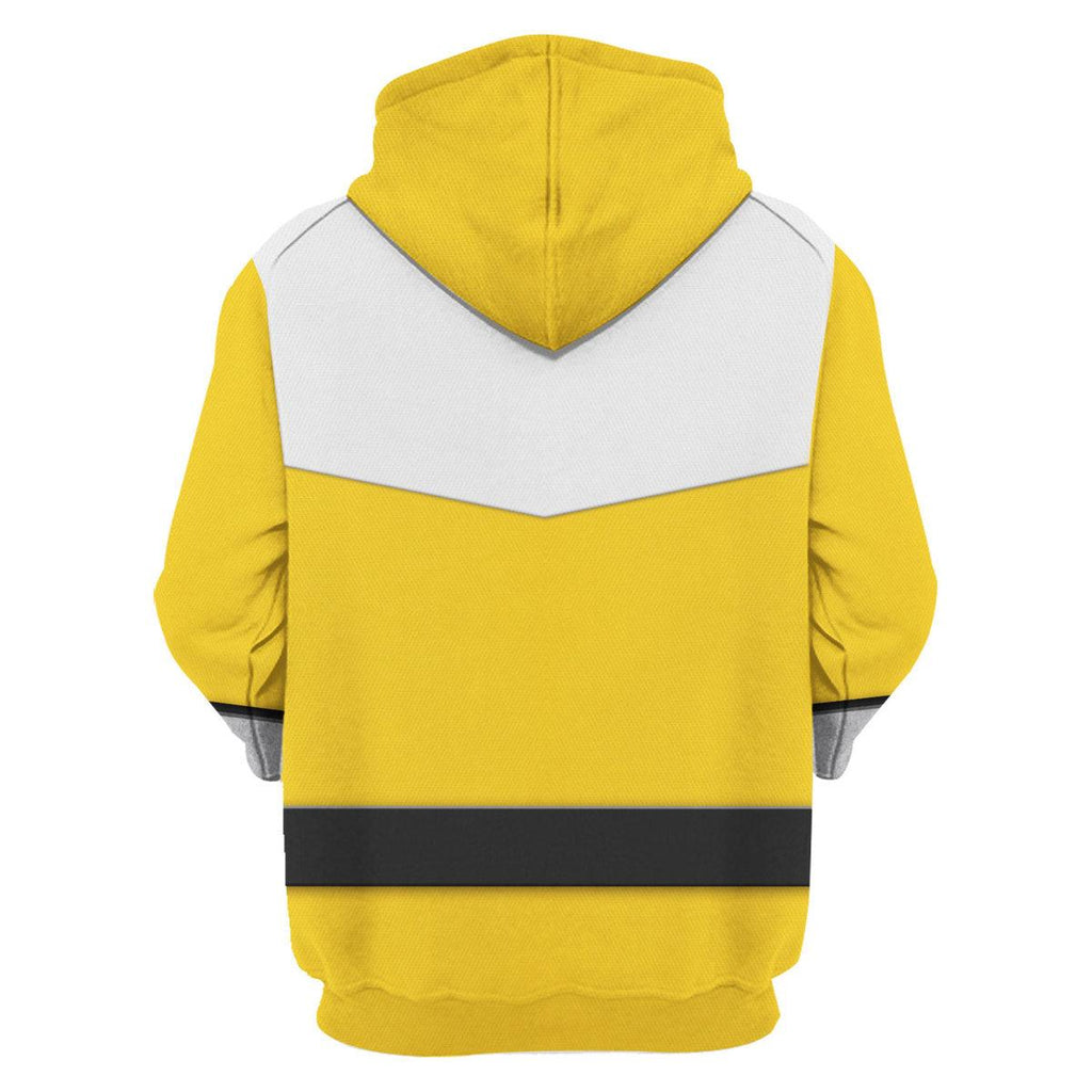 CustomsPig Power Rangers Time Force (2001) Yellow Hoodies Sweatshirt T-shirt Hawaiian Tracksuit - CustomsPig.com