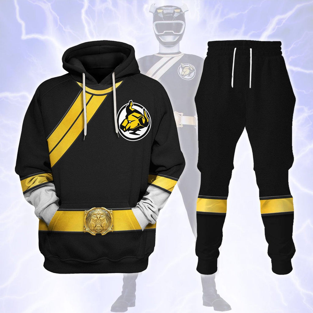 CustomsPig Power Rangers Wild Force Black Costume Hoodie Sweatshirt T-Shirt Tracksuit - CustomsPig.com