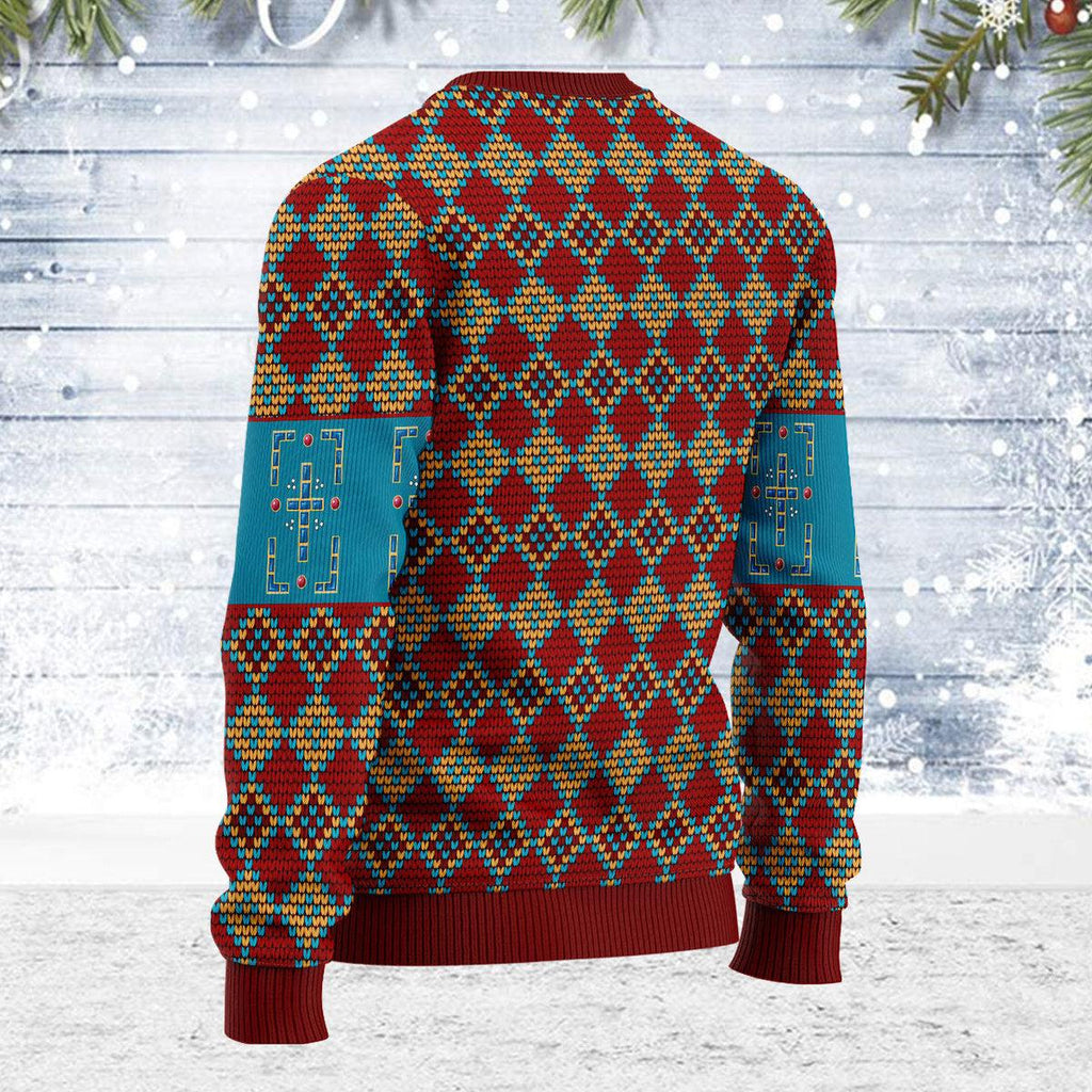 CustomsPig Prayer in the Garden Artwork Christmas Sweater - CustomsPig.com