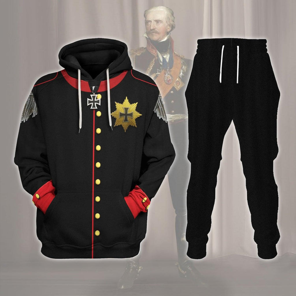  CustomsPig Prussian General Gebhard Leberecht Costume Hoodie Sweatshirt T-Shirt Tracksuit -  CustomsPig.com