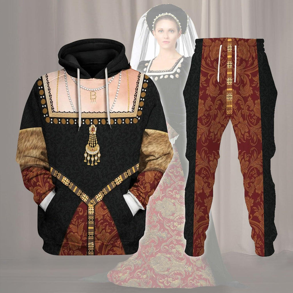  CustomsPig Queen Anne Boleyn Costume Hoodie Sweatshirt T-Shirt Tracksuit -  CustomsPig.com