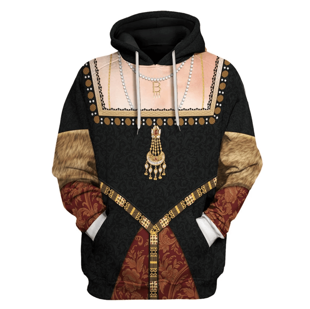  CustomsPig Queen Anne Boleyn Costume Hoodie Sweatshirt T-Shirt Tracksuit -  CustomsPig.com