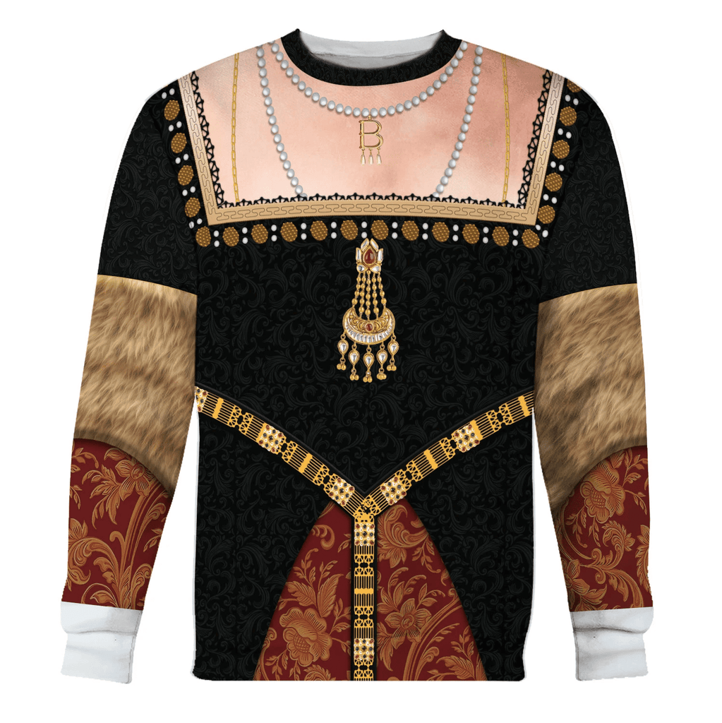  CustomsPig Queen Anne Boleyn Costume Hoodie Sweatshirt T-Shirt Tracksuit -  CustomsPig.com