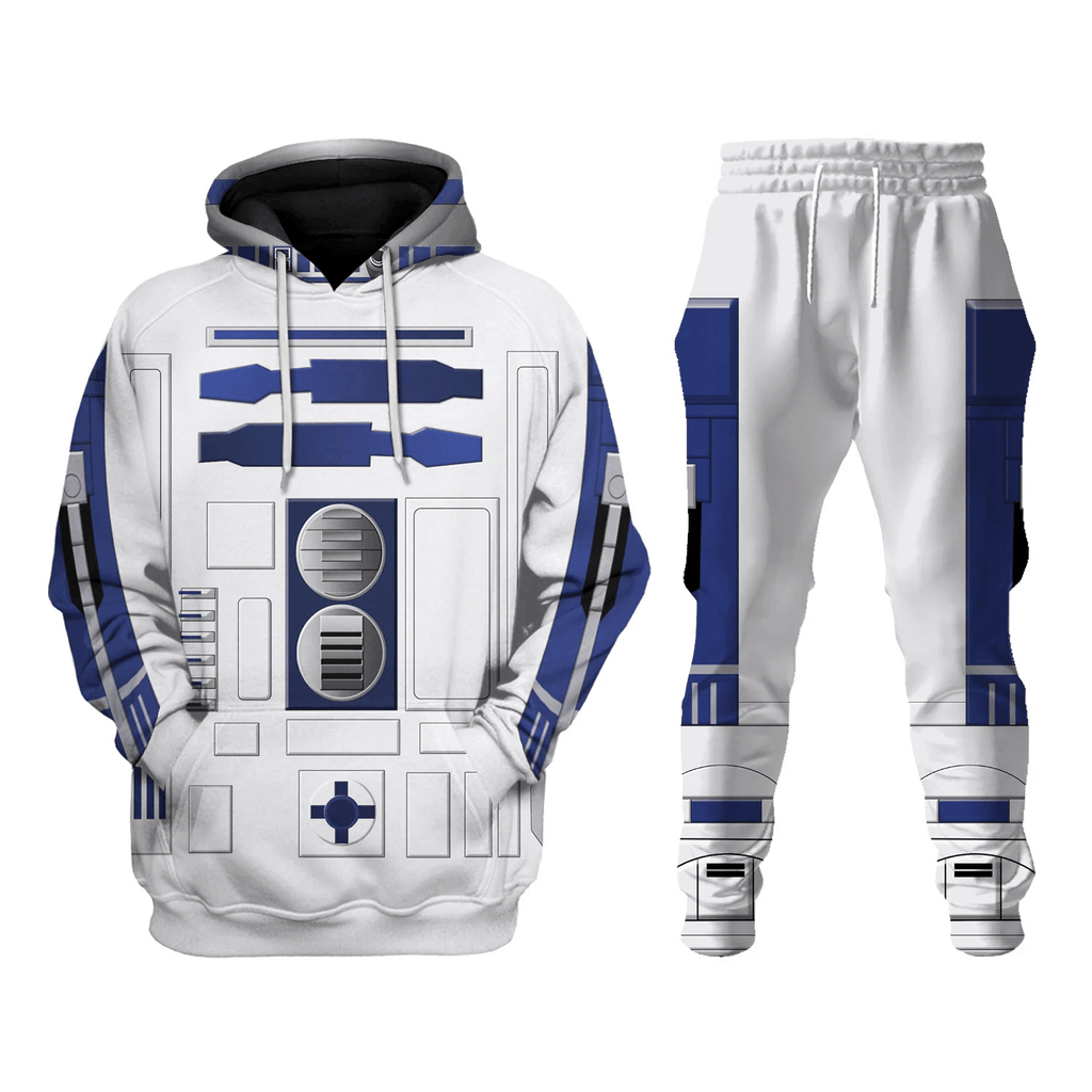  CustomsPig R2 D2 Robot Costume Hoodie Sweatshirt T-Shirt Sweatpants -  CustomsPig.com