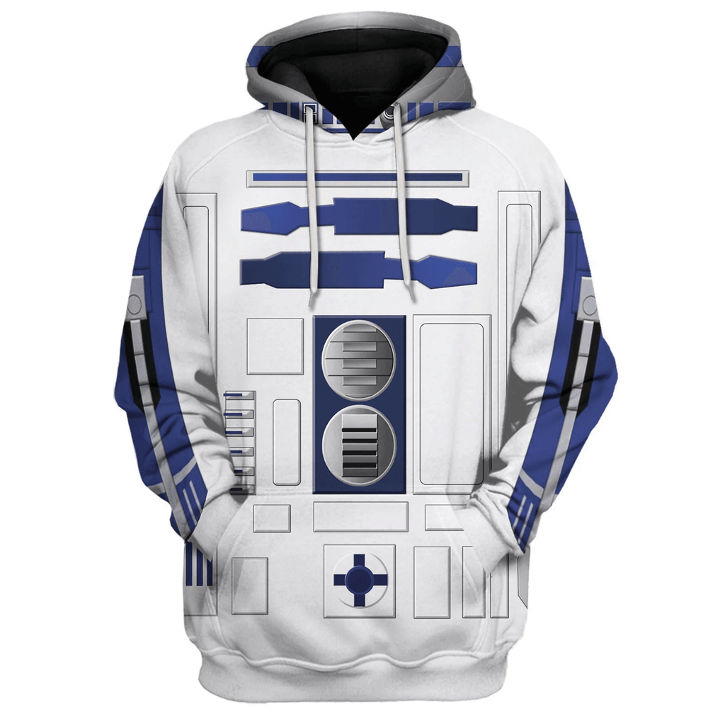  CustomsPig R2 D2 Robot Costume Hoodie Sweatshirt T-Shirt Sweatpants -  CustomsPig.com