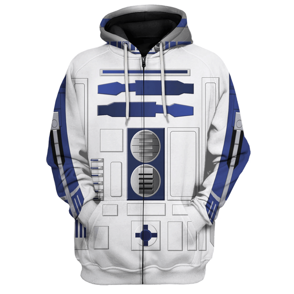  CustomsPig R2 D2 Robot Costume Hoodie Sweatshirt T-Shirt Sweatpants -  CustomsPig.com