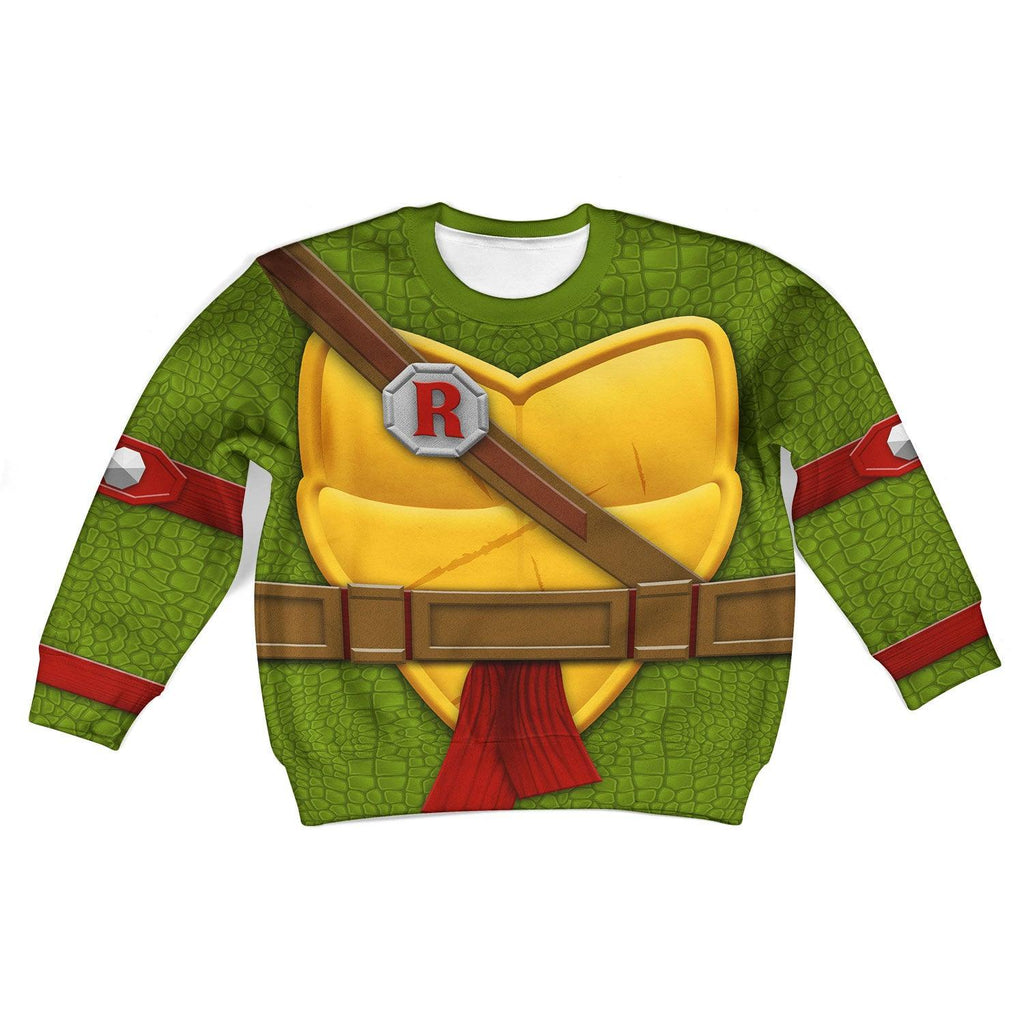 CustomsPig Raphael Costume Cosplay Kid Hoodie Sweatshirt T-Shirt - CustomsPig.com