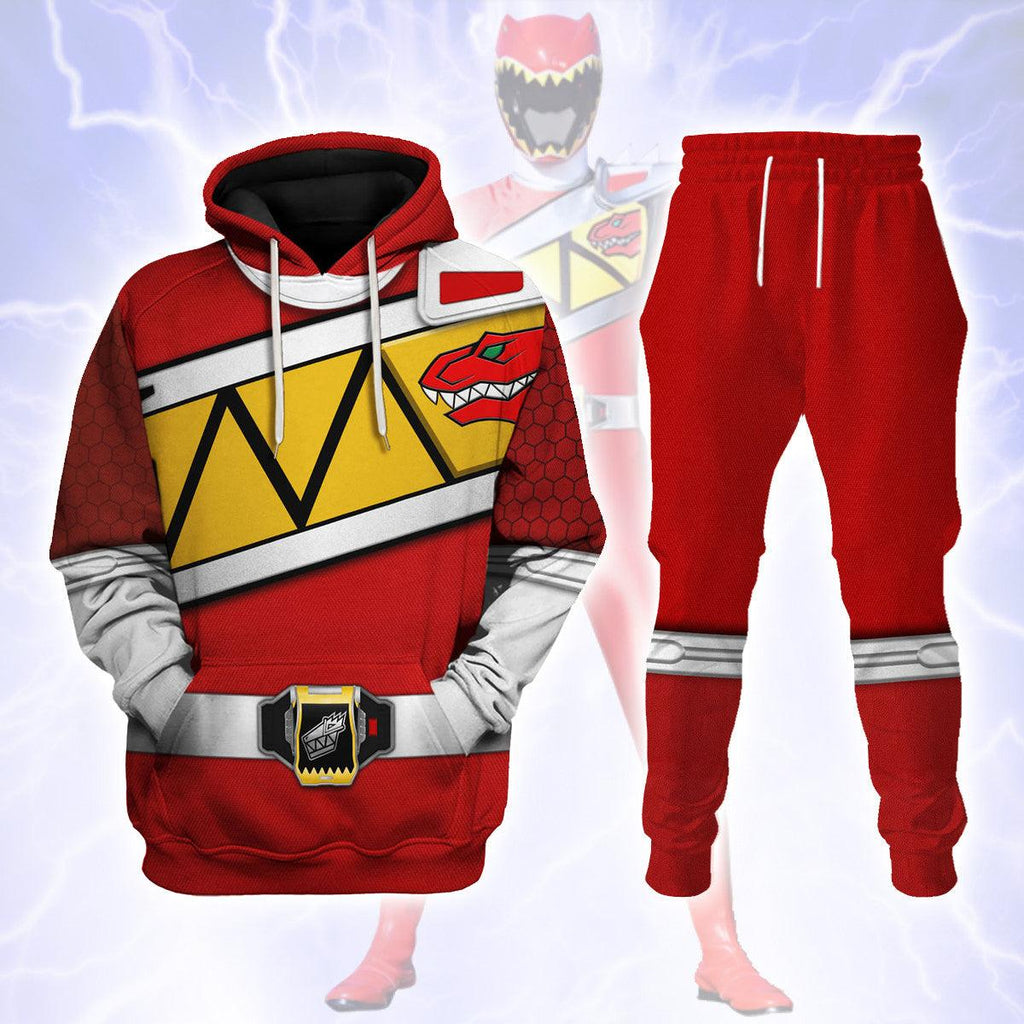  CustomsPig Red Power Rangers Dino Charge Hoodies Sweatshirt T-shirt Hawaiian Tracksuit -  CustomsPig.com