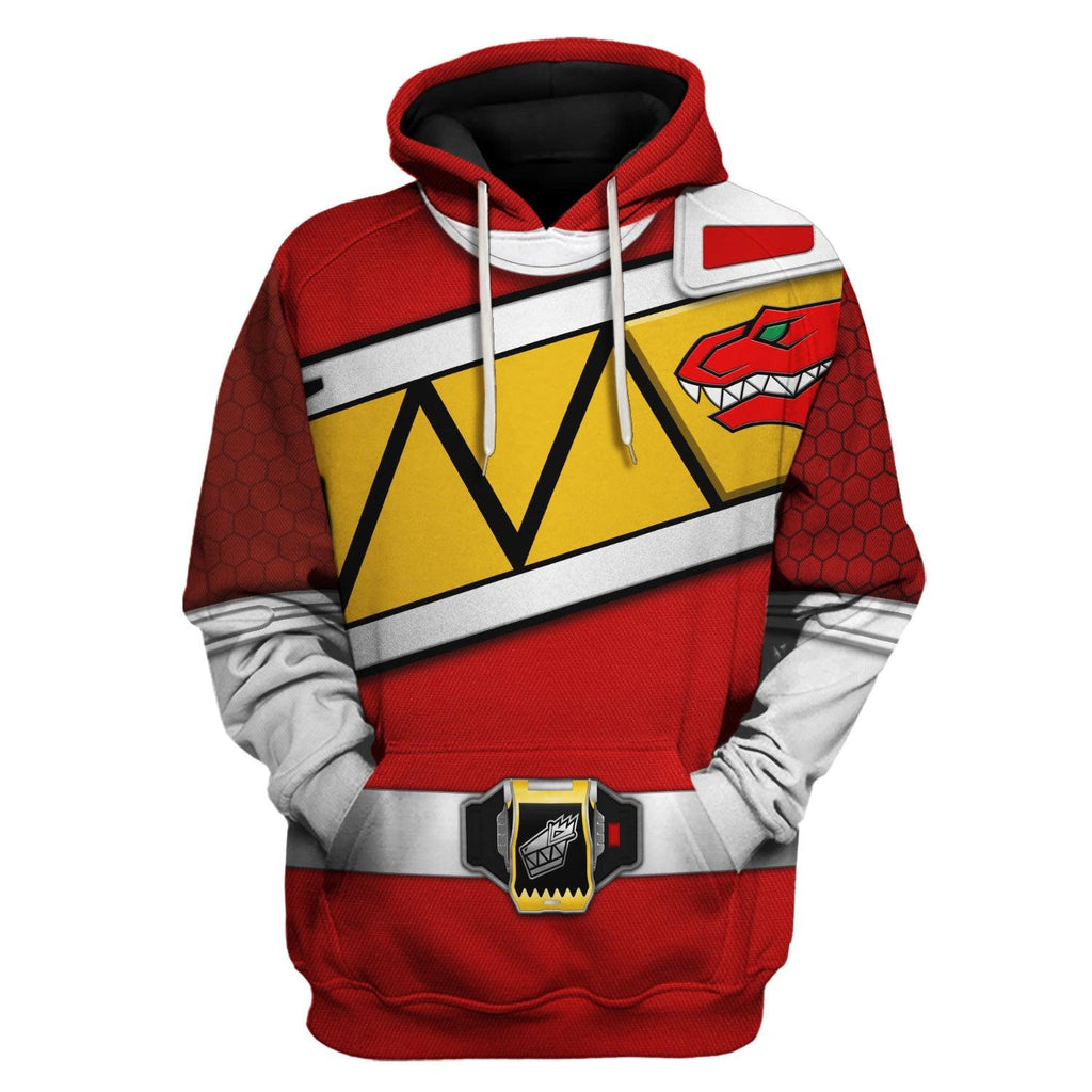  CustomsPig Red Power Rangers Dino Charge Hoodies Sweatshirt T-shirt Hawaiian Tracksuit -  CustomsPig.com