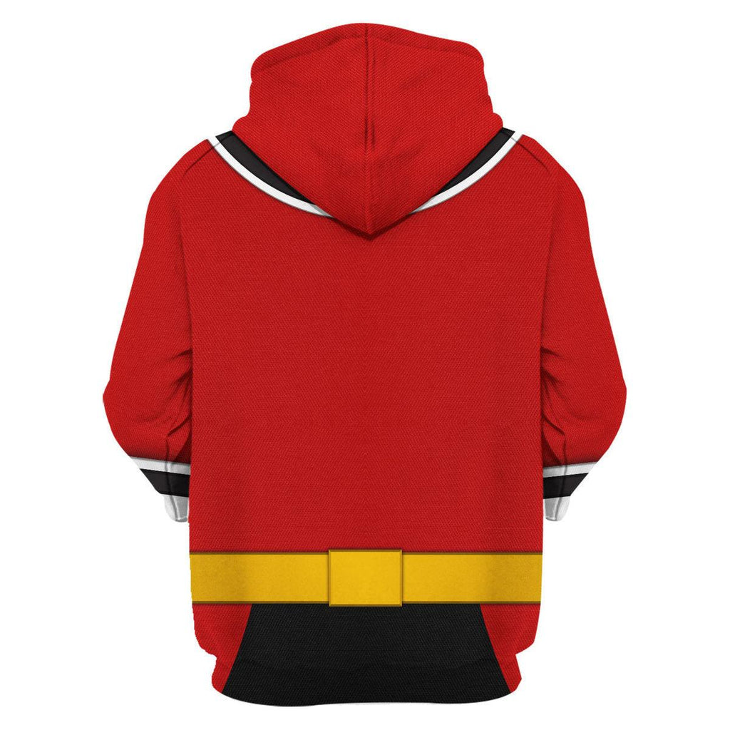 CustomsPig Red Power Rangers Samurai Hoodies Sweatshirt T-shirt Hawaiian Tracksuit - DucG