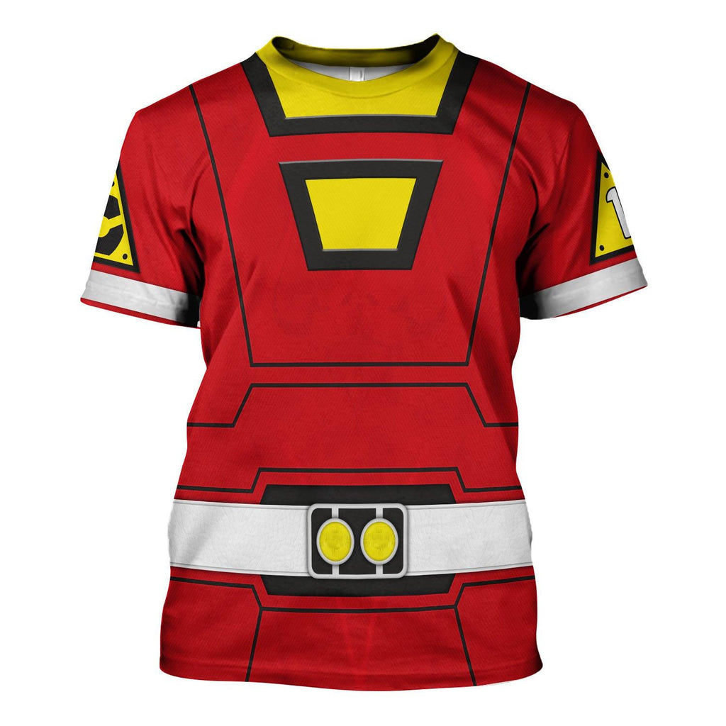  CustomsPig Red Power Rangers Turbo Hoodies Sweatshirt T-shirt Hawaiian Tracksuit -  CustomsPig.com